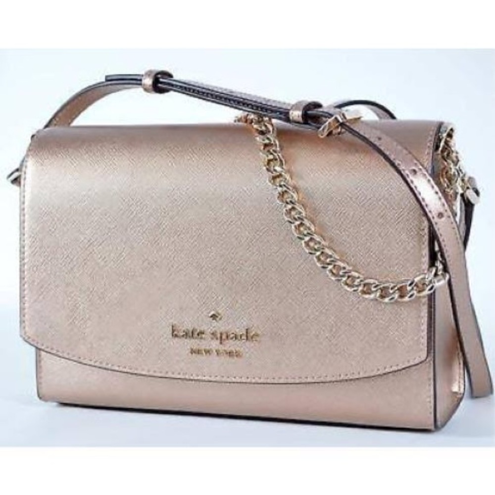 Kate Spade Carson Metallic Saffiano Leather Crossbody NWT